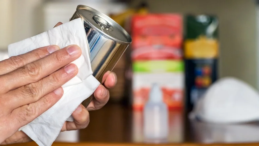 Désinfection d'une boîte