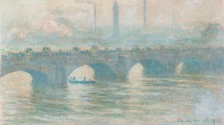Une des nombreuses versions du Pont de Waterloo par Claude Monet