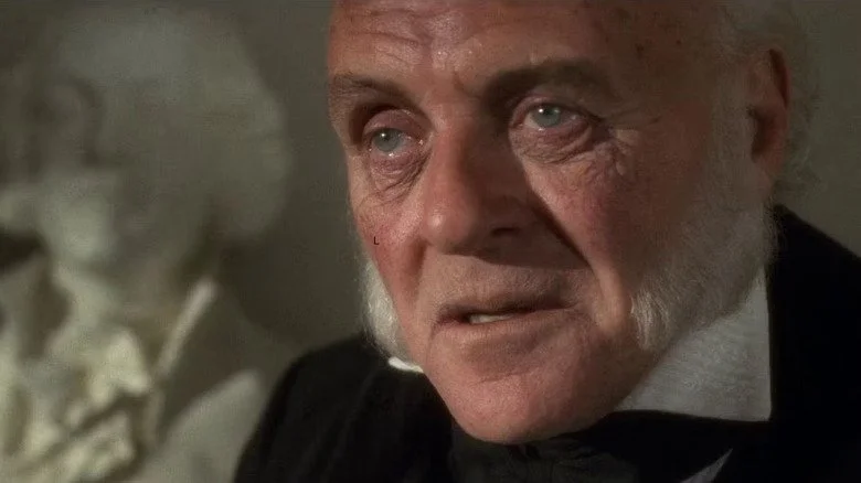 Anthony Hopkins dans Amistad, gros plan du visage