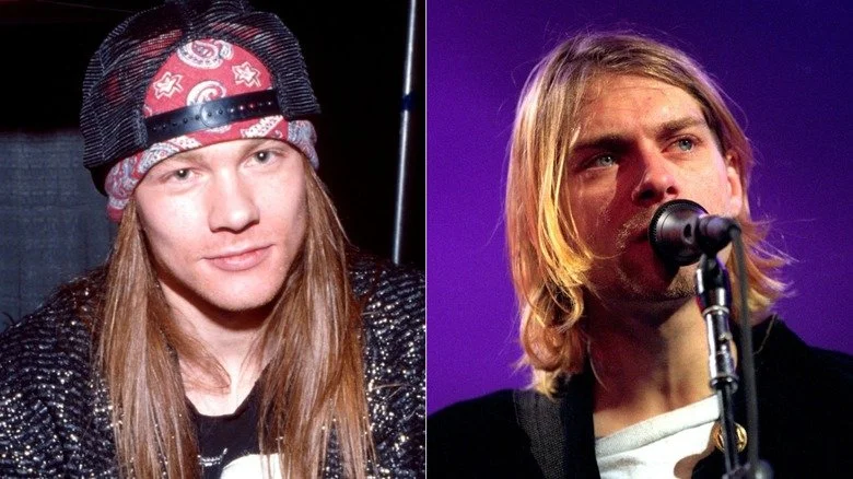 Axl Rose et Kurt Cobain