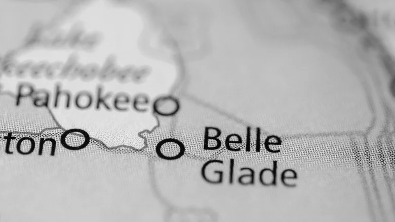 Carte montrant Belle Glade en Floride