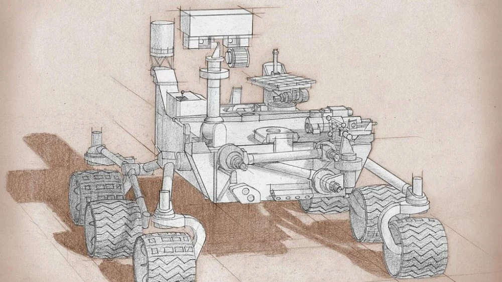 Schéma du rover Mars 2020