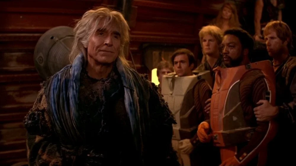 Ricardo Montalban et Walter Koenig dans Star Trek II : La Colère de Khan