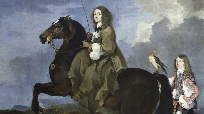 Portrait de Christina, Reine de Suède à cheval