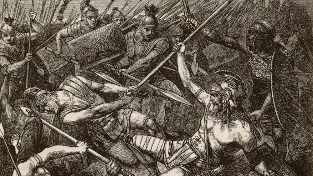 Mort de Spartacus par Hermann Vogel