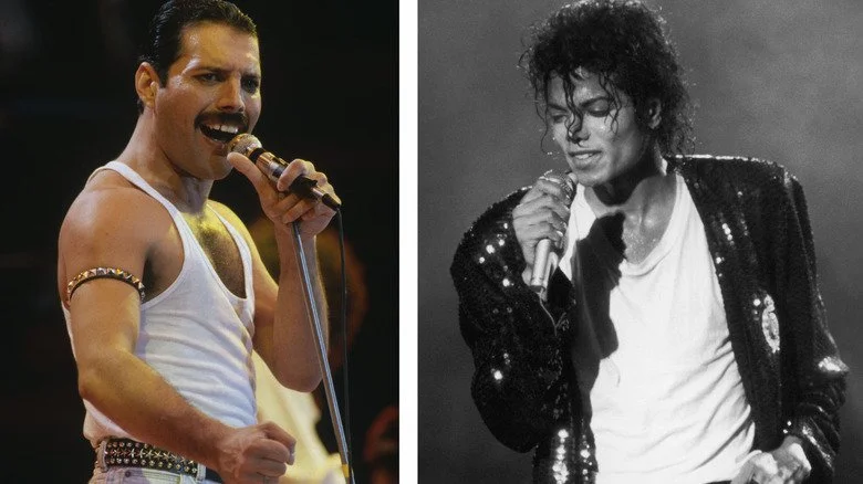 Freddie Mercury et Michael Jackson