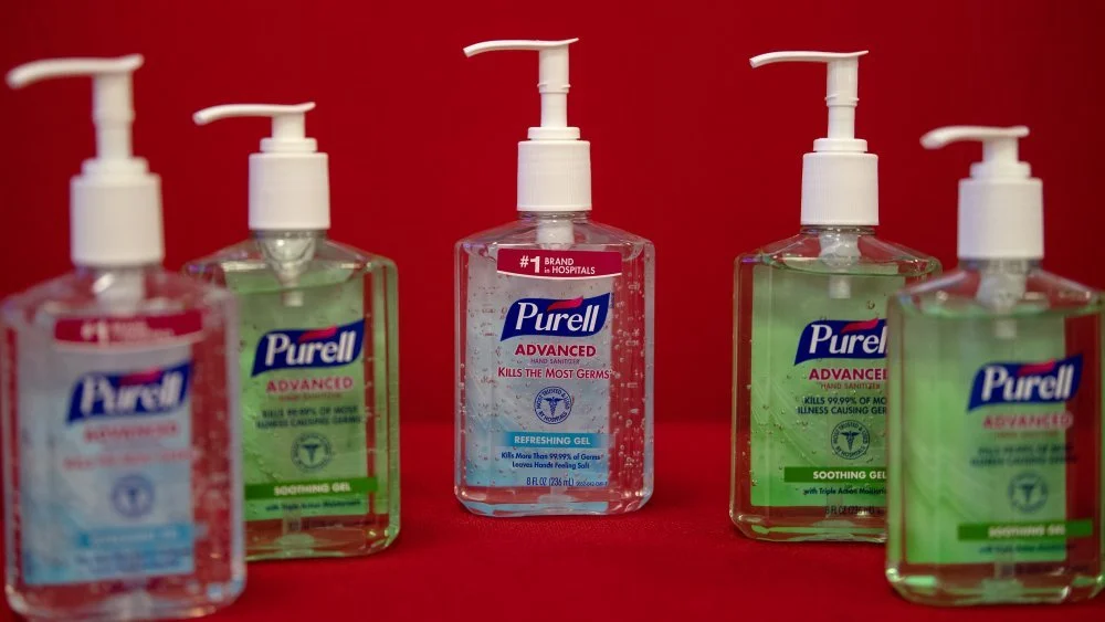 Flacon de gel hydroalcoolique Purell
