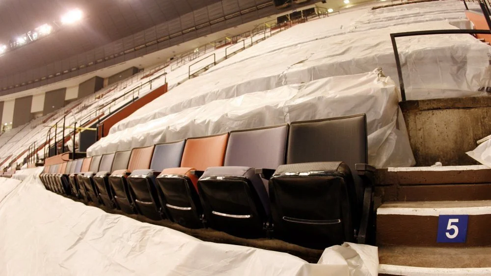 Superdome lors de l'ouragan Katrina