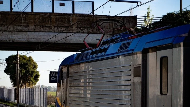 Train à Marina di Cerveteri où le vol du sang du pape a eu lieu