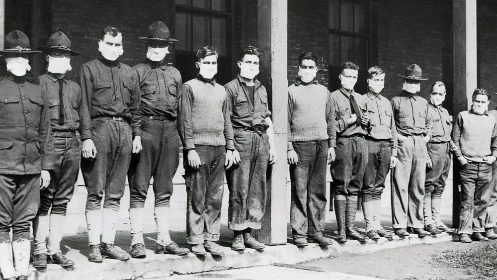Dr Loring Miner alertant le Service de Santé Publique sur la grippe de 1918