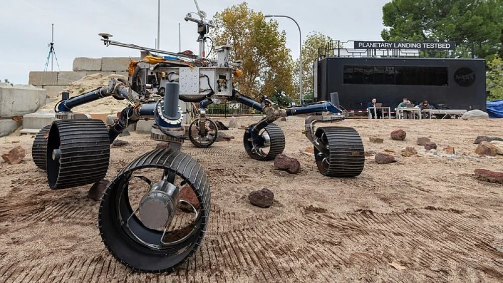 Test de conduite du rover Mars 2020