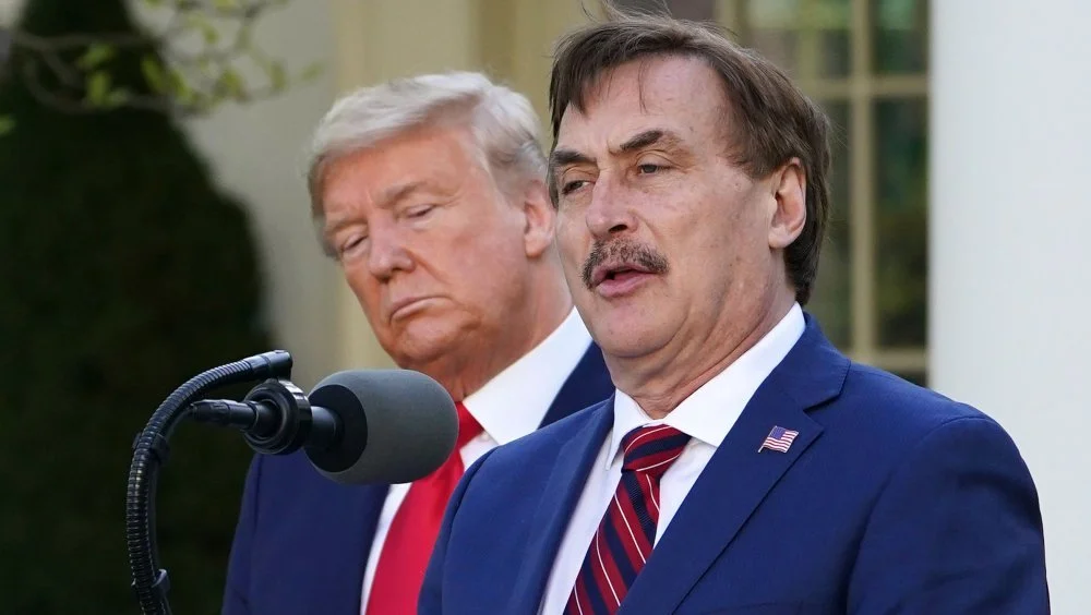 Mike Lindell and Donald Trump