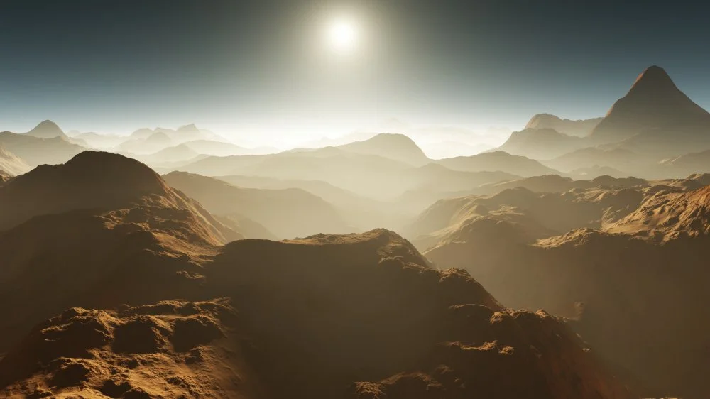 Tempête de poussière sur Mars