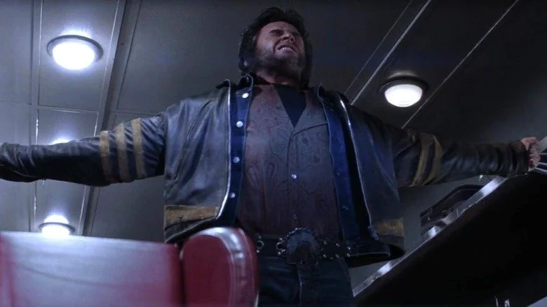 Hugh Jackman dans le rôle de Wolverine en pleine douleur dans X-Men