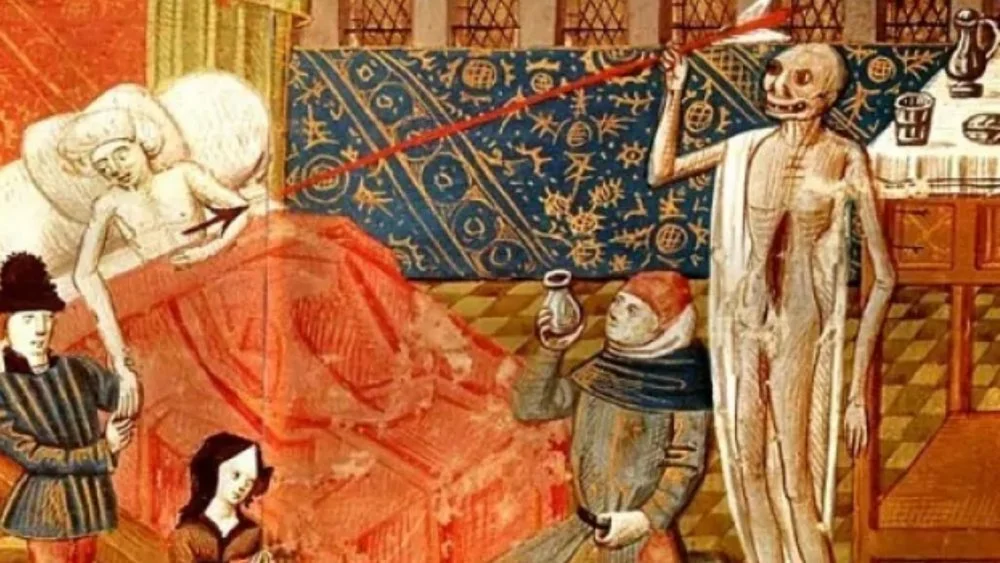 Illustration de la peste noire