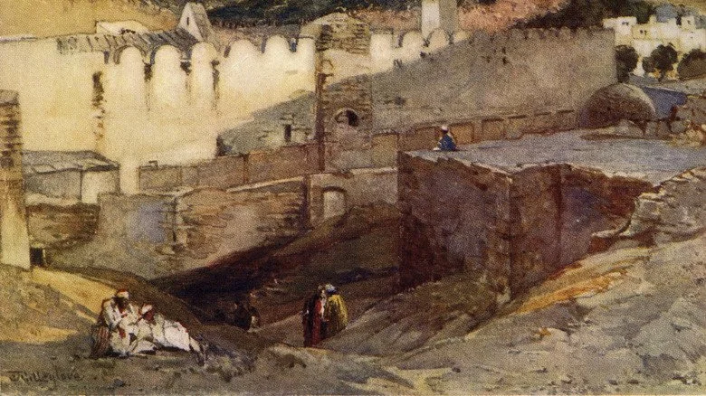 Peinture de la mosquée à la Cave de Machpelah