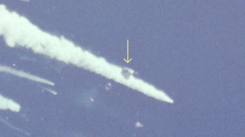 Cabine du Challenger durant la désintégration