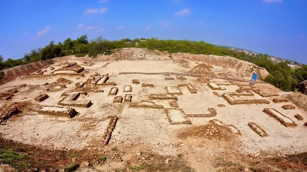 Site archéologique des ruines de la civilisation de la vallée de l’Indus à Harappa au Pakistan