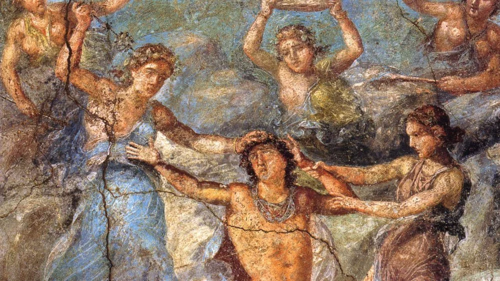 Peinture représentant la mort de Penthée