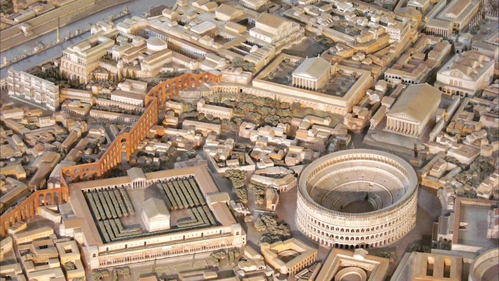Maquette de Rome à l'époque de Constantin