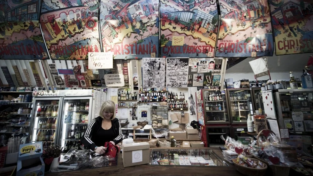 Christiania, quartier hippie à Copenhague