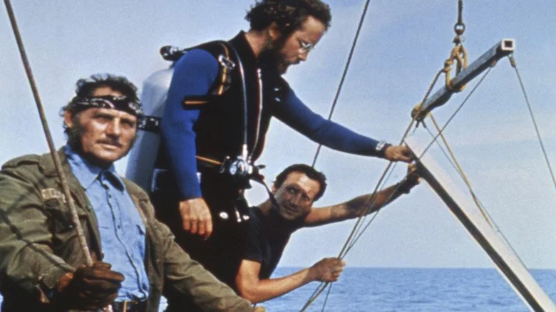 Robert Shaw et Richard Dreyfuss dans Les Dents de la mer