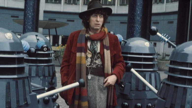 Tom Baker dans le rôle du Docteur dans Doctor Who