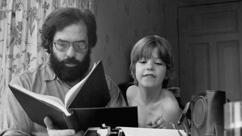 Francis Ford Coppola lit reading with his son