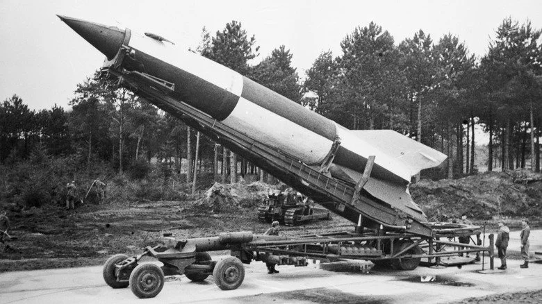 captured v-2 bomb at cuxhaven