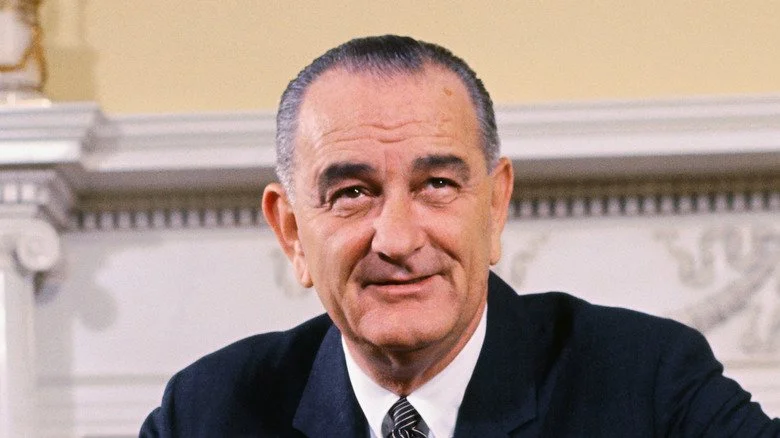 Ancien président Lyndon B. Johnson à la Maison-Blanche