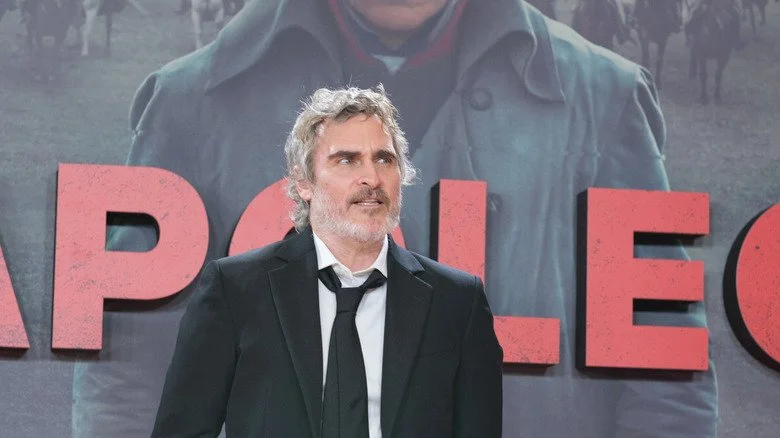 Joaquin Phoenix lors d'une séance photo pour Napoléon