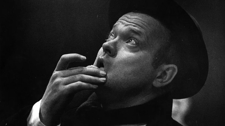 Orson Welles pulls a face