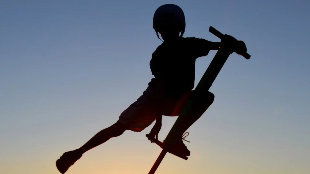 Ashrita Furman en pogo