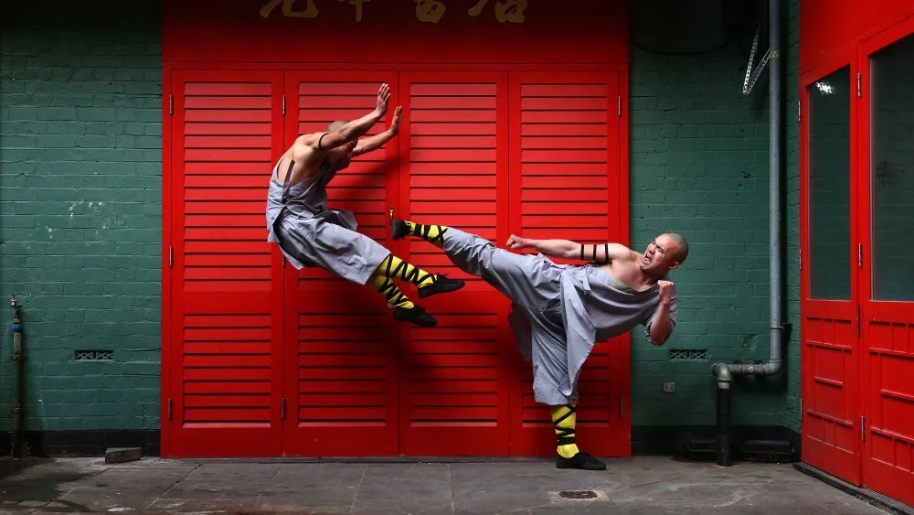 Moines Shaolin en entraînement