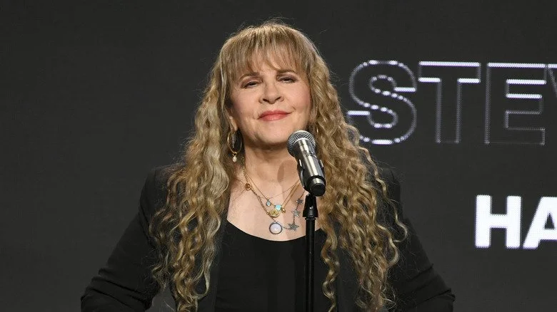Stevie Nicks poses proudly