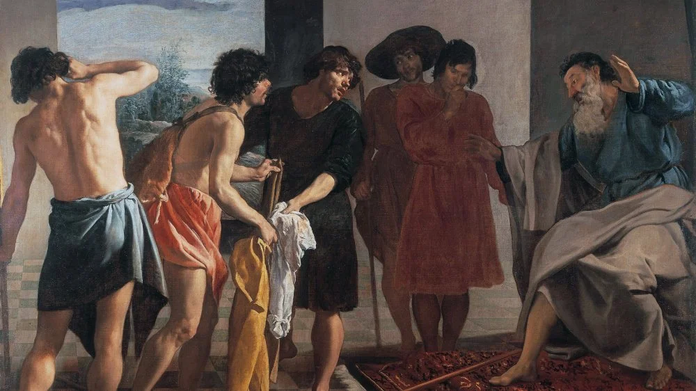 Le manteau ensanglanté de Joseph apporté à Jacob