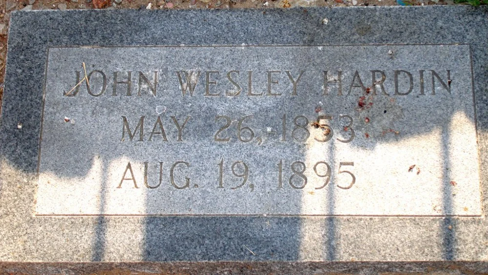 Pierre tombale de John Wesley Hardin