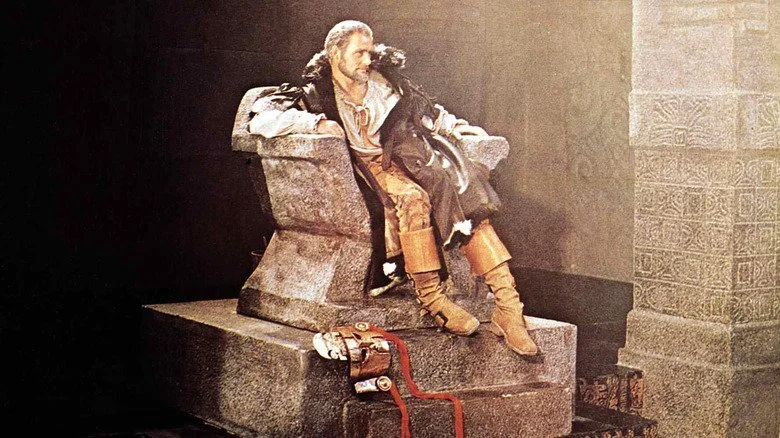 Acteur Robert Show sur le plateau de The Royal Hunt of the Sun