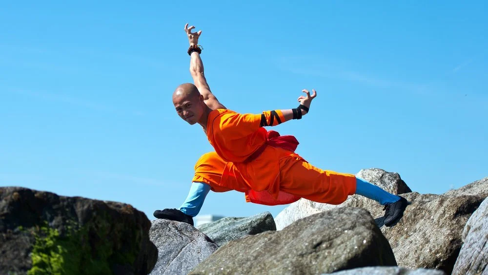 Moine Shaolin en entraînement