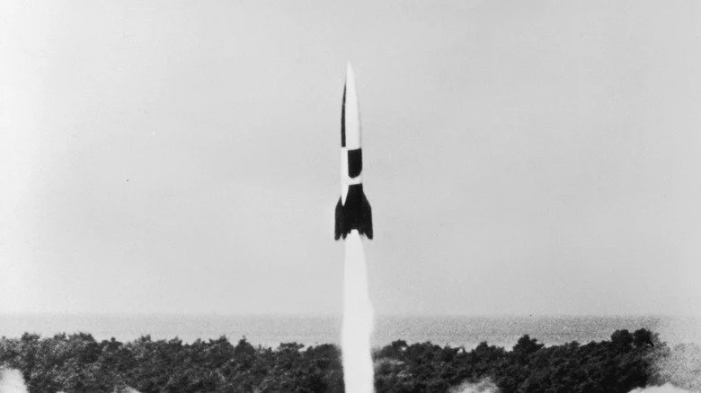 V-2 après le décollage