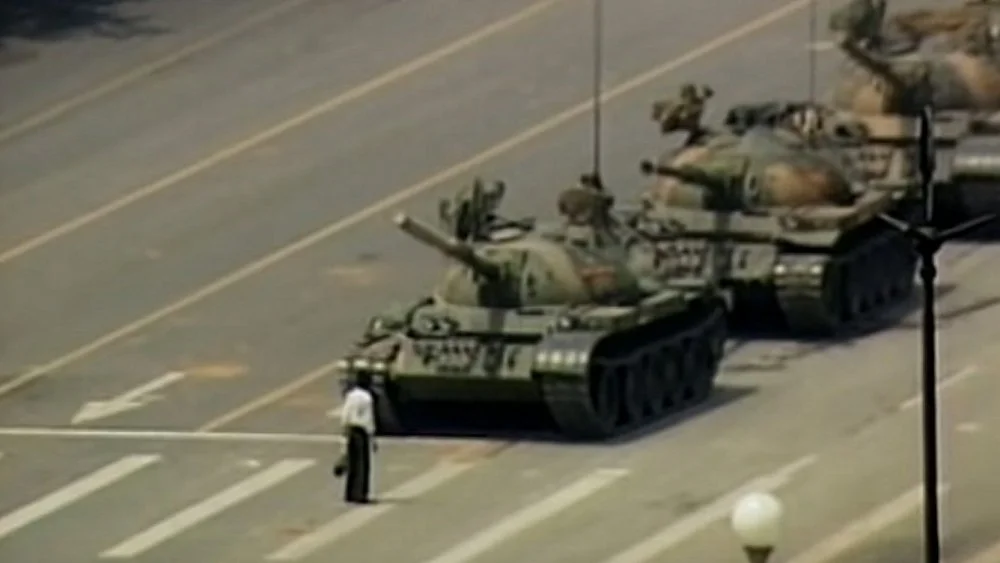 Homme du Tank à Tiananmen
