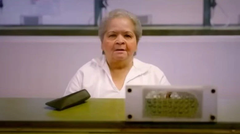 Yolanda Saldívar being interviewed in prison for docuseries