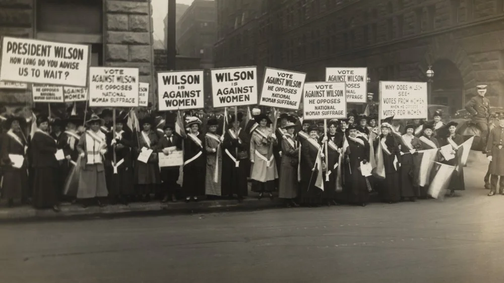 Supporters of women's suffrage