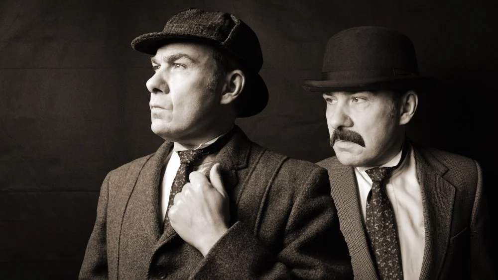 Sherlock Holmes avec le Dr Watson