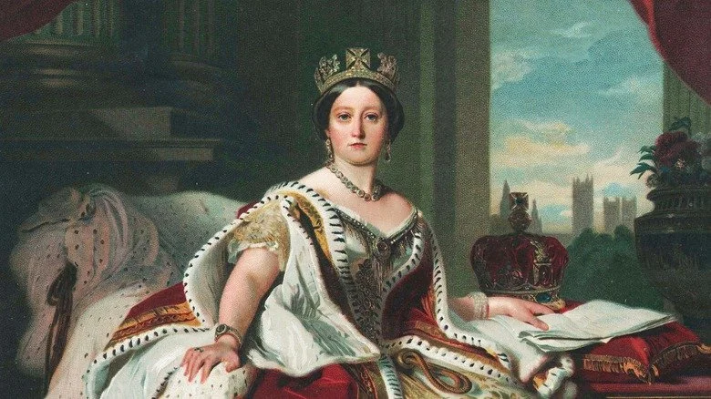 Peinture de la jeune reine Victoria