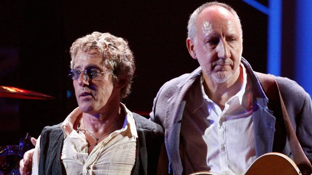 Roger Daltrey et Pete Townshend en sueur sur scène