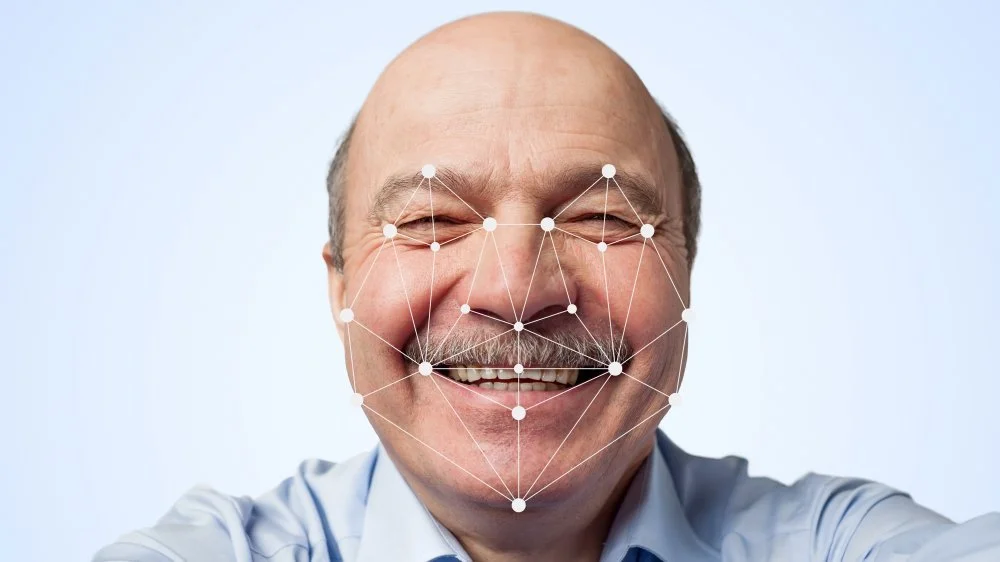 Portrait, concept de reconnaissance faciale