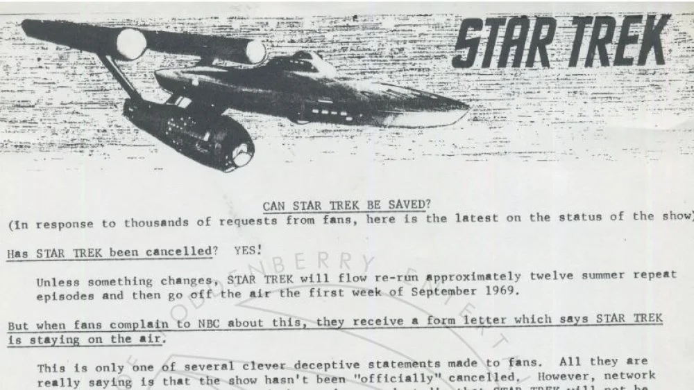 Formulaire type de la campagne Sauvez Star Trek