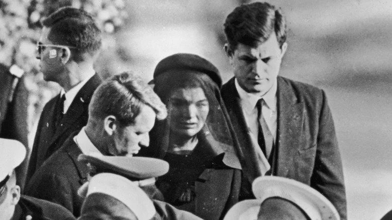 Jacqueline Kennedy lors des funérailles de John F. Kennedy