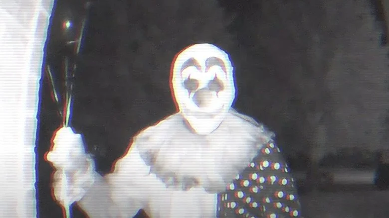 Gags the clown on door camera in Gags movie